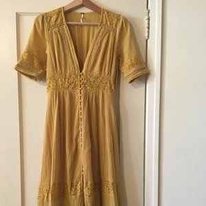 Free People cotton maxi dress